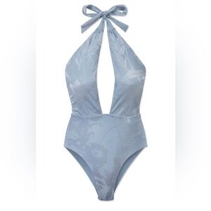 Wet Swimwear Luxe Yacht Carrie One Piece Swimsuit in Soft Blue